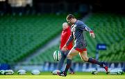 7 February 2014; Leigh Halfpenny, Wales, during the captain's run ahead of their RBS Six Nations Rugby Championship match against Ireland on Saturday. Wales Rugby Squad Captain's Run, Aviva Stadium, Lansdowne Road, Dublin. Picture credit: Matt Browne / SPORTSFILE