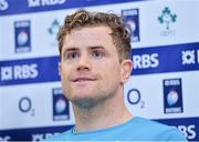 7 February 2014; Ireland's Jamie Heaslip during a press conference ahead of their RBS Six Nations Rugby Championship match against Wales on Saturday. Ireland Rugby Press Conference, Aviva Stadium, Lansdowne Road, Dublin. Picture credit: Matt Browne / SPORTSFILE