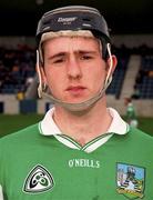4 April 1999; James Moran of Limerick prior to the Church and General National Hurling League Division 1A match between Dublin and Limerick at Parnell Park in Dublin. Photo by Ray McManus/Sportsfile