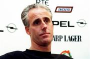 24 March 1999; Manager Mick McCarthy during a Republic of Ireland Press Conference at the Forte Crescent Hotel in Dublin Airport, Dublin. Photo by David Maher/Sportsfile