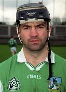 4 April 1999; Mike Galligan of Limerick prior to the Church and General National Hurling League Division 1A match between Dublin and Limerick at Parnell Park in Dublin. Photo by Ray McManus/Sportsfile