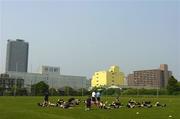 14 June 2005; A general view of the Tatsumi No Mori Rugby training facility. Ireland rugby squad training, Tatsumi No Mori Rugby training facility, Tokyo, Japan. Picture credit; Brendan Moran / SPORTSFILE