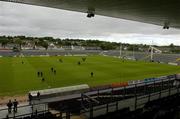 12 June 2005; Members of the Leitrim team walk the pitch at 11 o'clock on the morning of the match. Bank of Ireland Connacht Senior Football Championship Semi-Final, Galway v Leitrim, Pearse Stadium, Galway. Picture credit; Ray McManus / SPORTSFILE