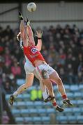 9 February 2014; Fintan Goold, Cork, in action against Tomas O'Connor, Kildare. Allianz Football League Division 1 Round 2, Cork v Kildare, Páirc Uí RInn, Cork. Picture credit: Matt Browne / SPORTSFILE