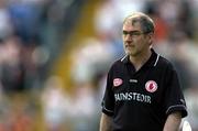 19 June 2005; Mickey Harte, Tyrone manager. Bank of Ireland Ulster Senior Football Championship Semi-Final, Tyrone v Cavan, St. Tighernach's Park, Clones, Co. Monaghan. Picture credit; Pat Murphy / SPORTSFILE
