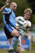 20 June 2005; Paul Whitmarsh, UCD, in action against Paul Malone, Shamrock Rovers. eircom League Cup, UCD v Shamrock Rovers, Belfield Park, UCD, Dublin. Picture credit; Damien Eagers / SPORTSFILE