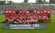 5 June 2005; The Derry squad. Bank of Ireland Ulster Senior Football Championship, Monaghan v Derry, St. Tighernach's Park, Clones, Co. Monaghan. Picture credit; Damien Eagers / SPORTSFILE