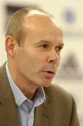 24 June 2005; Head coach Sir Clive Woodward answers questions. British and Irish Lions Press Conference, Christchurch Town Hall, Christchurch, New Zealand. Picture credit; Brendan Moran / SPORTSFILE