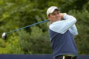 1 July 2005; Gary Murphy, Ireland, watches his drive from the 11th tee box during the second round of the Smurfit European Open. K Club, Straffan, Co. Kildare. Picture credit; Matt Browne / SPORTSFILE