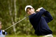 2 July 2005; Trevor Immelman, South Africa, watches his drive from the second tee box during the third round of the Smurfit European Open. K Club, Straffan, Co. Kildare. Picture credit; Matt Browne / SPORTSFILE