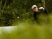 2 July 2005; England's Jonathon Lomas tees off from the 2nd during the third round of the Smurfit European Open. K Club, Straffan, Co. Kildare. Picture credit; Damien Eagers / SPORTSFILE