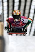15 February 2014; Team Ireland's Sean Greenwood in action during his third and final heat in the Men's Skeleton event. Sochi 2014 Winter Olympic Games, Sanki Sliding Center, Sochi, Russia. Picture credit: William Cherry / SPORTSFILE