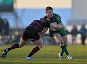 15 February 2014; Eoin Griffin, Connacht, is tackled by Dougie Fife, Edinburgh. Celtic League 2013/14, Round 14, Connacht v Edinburgh, Sportsground, Galway. Picture credit: Ramsey Cardy / SPORTSFILE