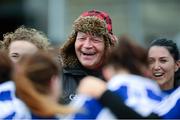 16 February 2014; Monaghan manager John Morrison with his players after the game against Cork. Tesco Ladies National Football League, Round 3, Cork v Monaghan, Mallow GAA Grounds, Mallow, Co. Cork. Picture credit: Matt Browne / SPORTSFILE