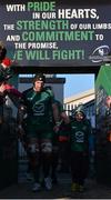 15 February 2014; John Muldoon, Connacht, leads the side onto the field with the mascot. Celtic League 2013/14, Round 14, Connacht v Edinburgh, Sportsground, Galway.