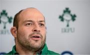 17 February 2014; Ireland's Rory Best speaking to the media during a press conference ahead of their RBS Six Nations Rugby Championship match against England on Saturday. Ireland Rugby Press Conference, Carton House, Maynooth, Co. Kildare. Picture credit: Barry Cregg / SPORTSFILE