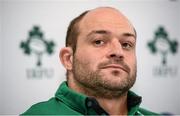 17 February 2014; Ireland's Rory Best during a press conference ahead of their RBS Six Nations Rugby Championship match against England on Saturday. Ireland Rugby Press Conference, Carton House, Maynooth, Co. Kildare. Picture credit: Barry Cregg / SPORTSFILE