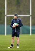 18 February 2014; Ireland head coach Joe Schmidt during squad training ahead of their RBS Six Nations Rugby Championship match against England on Saturday. Ireland Rugby Squad Training, Carton House, Maynooth, Co. Kildare. Picture credit: Brendan Moran / SPORTSFILE