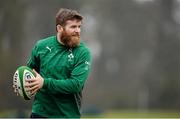 18 February 2014; Ireland's Gordon D'Arcy in action during squad training ahead of their RBS Six Nations Rugby Championship match against England on Saturday. Ireland Rugby Squad Training, Carton House, Maynooth, Co. Kildare. Picture credit: Brendan Moran / SPORTSFILE