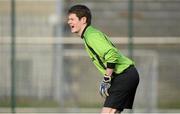 18 February 2014; David Minihane, Trinity College. UMBRO CUFL First Division Final, Trinity College v IT Carlow 'B', Leixlip United, Leixlip, Co. Kildare. Picture credit: Barry Cregg / SPORTSFILE