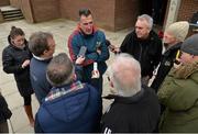 19 February 2014; Munster head coach Rob Penney speaking to the media during a press conference ahead of their Celtic League 2013/14, Round 15, match against Ospreys on Sunday. Munster Rugby Press Conference, University of Limerick, Limerick. Picture credit: Diarmuid Greene / SPORTSFILE