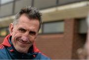 19 February 2014; Munster head coach Rob Penney speaking to the media during a press conference ahead of their Celtic League 2013/14, Round 15, match against Ospreys on Sunday. Munster Rugby Press Conference, University of Limerick, Limerick. Picture credit: Diarmuid Greene / SPORTSFILE