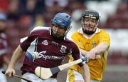 2 July 2005; Damien Hayes, Galway, in action against Michael Kettle, Antrim. Guinness All-Ireland Hurling Championship Qualifier, Round 2, Galway v Antrim, Pearse Stadium, Galway. Picture credit; David Maher / SPORTSFILE