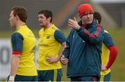 19 February 2014; Munster forwards coach Anthony Foley during squad training ahead of their Celtic League 2013/14, Round 15, match against Ospreys on Sunday. Munster Rugby Squad Training, University of Limerick, Limerick. Picture credit: Diarmuid Greene / SPORTSFILE