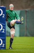 20 February 2014; Ireland's Paul O'Connell during squad training ahead of their RBS Six Nations Rugby Championship match against England on Saturday. Ireland Rugby Squad Training, Carton House, Maynooth, Co. Kildare. Picture credit: Stephen McCarthy / SPORTSFILE