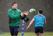 20 February 2014; Ireland's  Brian O'Driscoll during squad training ahead of their RBS Six Nations Rugby Championship match against England on Saturday. Ireland Rugby Squad Training, Carton House, Maynooth, Co. Kildare. Picture credit: Stephen McCarthy / SPORTSFILE