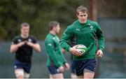 20 February 2014; Ireland's Andrew Trimble during squad training ahead of their RBS Six Nations Rugby Championship match against England on Saturday. Ireland Rugby Squad Training, Carton House, Maynooth, Co. Kildare. Picture credit: Stephen McCarthy / SPORTSFILE