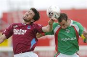 17 July 2005; Mark Leech, Drogheda United, in action against Dan O'Connor, Cork City. eircom League, Premier Division, Drogheda United v Cork City, United Park, Drogheda, Co. Louth. Picture credit; David Maher / SPORTSFILE