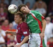 17 July 2005; Sami Ristila, Drogheda United, in action against Alan Bennett, Cork City. eircom League, Premier Division, Drogheda United v Cork City, United Park, Drogheda, Co. Louth. Picture credit; David Maher / SPORTSFILE