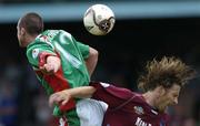 17 July 2005; Roy O'Dononvan, Cork City, in action against Simon Webb, Drogheda United. eircom League, Premier Division, Drogheda United v Cork City, United Park, Drogheda, Co. Louth. Picture credit; David Maher / SPORTSFILE