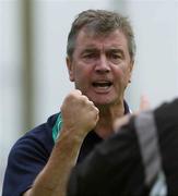 17 July 2005; Damien Richardson, Cork City manager celebrates at the end of the game after victory over Drogheda United. eircom League, Premier Division, Drogheda United v Cork City, United Park, Drogheda, Co. Louth. Picture credit; David Maher / SPORTSFILE