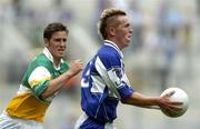 17 July 2005; Richard Ryan, Laois, in action against David Larkin, Offaly. Leinster Minor Football Championship Final, Offaly v Laois, Croke Park, Dublin. Picture credit; Brian Lawless / SPORTSFILE