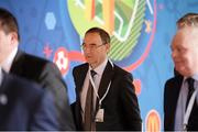 23 February 2014; Republic of Ireland manager Martin O'Neill arriving at the UEFA EURO 2016 Qualifying Draw, Palais des Congrès Acropolis, Nice, France. Photo by Sportsfile