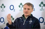 25 February 2014; Ireland head coach Joe Schmidt during a press conference ahead of their RBS Six Nations Rugby Championship match against Italy on Saturday the 8th of March. Ireland Rugby Press Conference, Aviva Stadium, Lansdowne Road, Dublin. Picture credit: Pat Murphy / SPORTSFILE