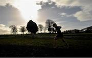 25 February 2014; A general view of a competitor competing in the Senior Girls 2000m race during the Aviva Connacht Schools Cross Country Championships. Sligo Race Course, Sligo. Picture credit: Barry Cregg / SPORTSFILE