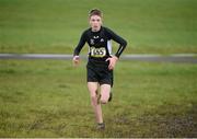 25 February 2014; William Hynes, St. Attractas Tubbercurry, Co. Sligo, on his way to finishing in second place in the Intermediate Boys 4500m race during the Aviva Connacht Schools Cross Country Championships. Sligo Race Course, Sligo. Picture credit: Barry Cregg / SPORTSFILE