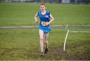 25 February 2014; Shane Bracken, St. Joseph's Foxford, Co. Mayo, on his way to finishing in third place in the Intermediate Boys 4500m race during the Aviva Connacht Schools Cross Country Championships. Sligo Race Course, Sligo. Picture credit: Barry Cregg / SPORTSFILE