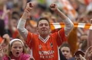 23 July 2005; An Armagh supporter celebrates after victory over Tyrone. Bank of Ireland Ulster Senior Football Championship Final Replay, Tyrone v Armagh, Croke Park, Dublin. Picture credit; Damien Eagers / SPORTSFILE