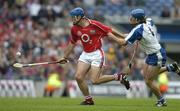 24 July 2005; Tom Kenny, Cork, is tackled by James Murray, Waterford. Guinness All-Ireland Senior Hurling Championship Quarter-Final, Cork v Waterford, Croke Park, Dublin. Picture credit; Brendan Moran / SPORTSFILE