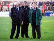 11 November 2000; The Ireland management team, from left, Brian O'Brien, Manager, Warren Gatland, coach, and Eddie O'Sullivan, assistant coach. International Rugby Friendly, Ireland v Japan, Lansdowne Road, Dublin. Picture credit: Damien Eagers / SPORTSFILE
