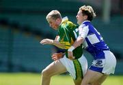 1 August 2005; Paddy Curran, Kerry, in action against  Richard Ryan, Laois. All-Ireland Minor Football Championship Quarter-Final, Laois v Kerry, Gaelic Grounds, Limerick. Picture credit; Kieran Clancy / SPORTSFILE