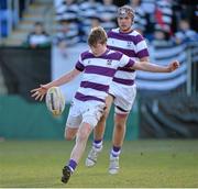 26 February 2014; Tom Monaghan, Clongowes. Beauchamps Leinster Schools Junior Cup, Quarter-Final, Clongowes v Belvedere, Donnybrook Stadium, Donnybrook, Dublin. Picture credit: Matt Browne / SPORTSFILE