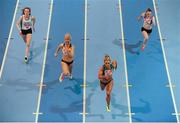 26 February 2014; Kelly Proper on her way to winning the women's 60m event event during the AIT International Arena Grand Prix. Athlone Institute of Technology International Arena, Athlone, Co. Westmeath. Picture credit: Stephen McCarthy / SPORTSFILE