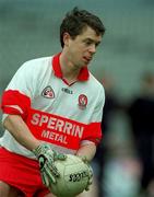 11 April 1999; Joe Brolly of Derry during the Church and General National Football League Quarter-Final match between Cork and Derry at Croke Park in Dublin. Photo by Ray McManus/Sportsfile