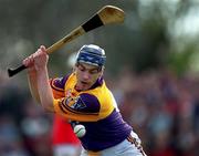 18 April 1999; Liam Dunne of Wexford during the Church & General National Hurling League Division 1B match between Wexford and Cork at Páirc Uí Shíocháin in Gorey, Wexford. Photo by Ray McManus/Sportsfile