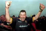 17 April 1999; Mike Devine of Buccaneers celebrates after the AIB All-Ireland League Division 1 match between Buccaneers RFC and Lansdowne RFC at Moher Road in Ballinasloe, Galway. Photo by Matt Browne/Sportsfile